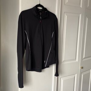 Spyder Active - Black Activewear Quarter Zip Top